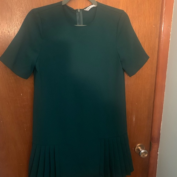 Zara, emerald green dress, size XS - Picture 1 of 5